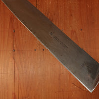 J A Henckels / George & Son 9.25" Chef Knife 102-9" Carbon Steel Solingen 1950s