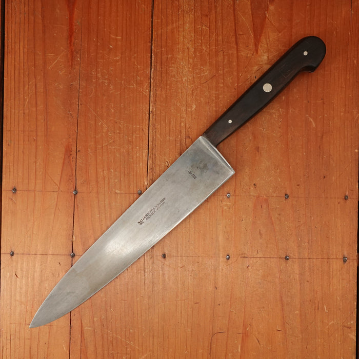 J A Henckels / George & Son 9.25" Chef Knife 102-9" Carbon Steel Solingen 1950s