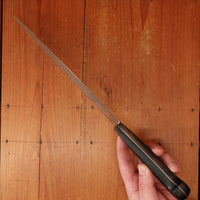 J A Henckels / George & Son 9.25" Chef Knife 102-9" Carbon Steel Solingen 1950s