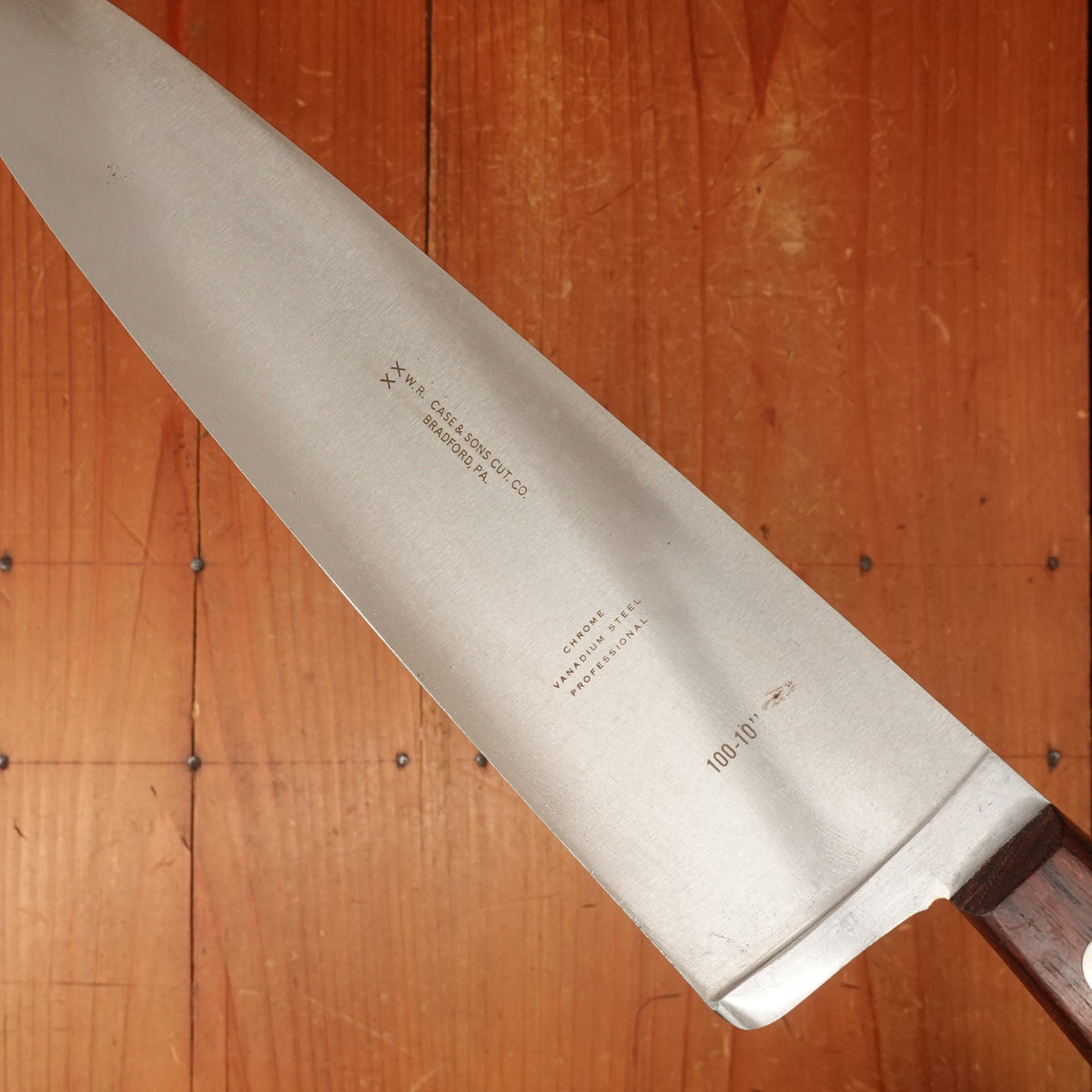 New Old Stock Case XX New Old Stock 10" Chef Knife Carbon Steel USA 1950s-60s