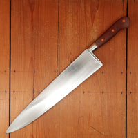 K Sabatier 13" Chef Knife Carbon Steel Custom Westinghouse Micarta & Orange G10 Handle Thiers 1950s-70s
