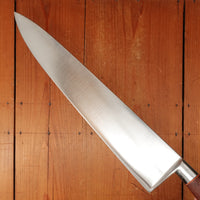K Sabatier 13" Chef Knife Carbon Steel Custom Westinghouse Micarta & Orange G10 Handle Thiers 1950s-70s
