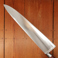 K Sabatier 13" Chef Knife Carbon Steel Custom Westinghouse Micarta & Orange G10 Handle Thiers 1950s-70s
