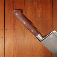 K Sabatier 13" Chef Knife Carbon Steel Custom Westinghouse Micarta & Orange G10 Handle Thiers 1950s-70s