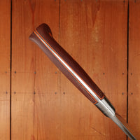 K Sabatier 13" Chef Knife Carbon Steel Custom Westinghouse Micarta & Orange G10 Handle Thiers 1950s-70s