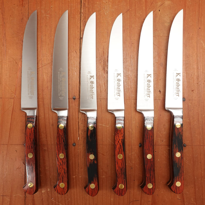 K Sabatier Auvergne Stainless Steak Knife Set  - 6 Pieces