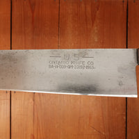 Ontario Knife Co 12" Chef Knife Carbon Steel Beech USA 1953