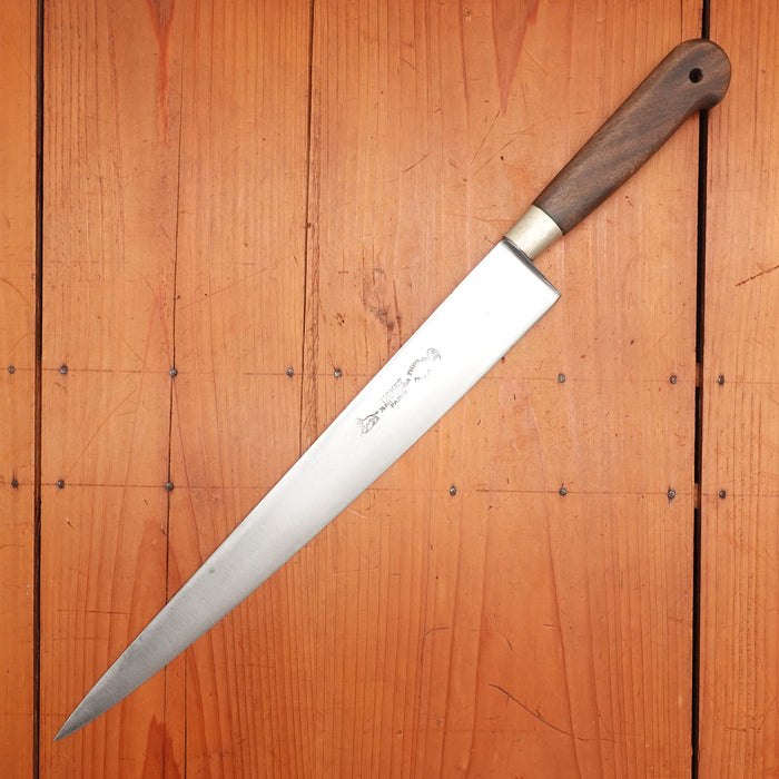 Tichet 13.5" Slicer Carbon Steel & Walnut Late 19th early 20th C