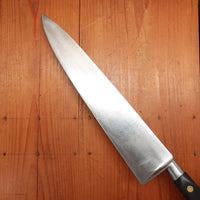 Sabatier Unique 12" Chef Knife Hand Forged Carbon Steel Pear Wood France 1950-70s