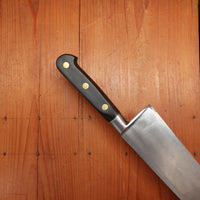 Sabatier Unique 12" Chef Knife Hand Forged Carbon Steel Pear Wood France 1950-70s