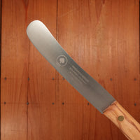 Friedr Herder All Star Buckels Table Knife Set Stainless Mixed Wood Handles with Walnut Box - 6 Pieces