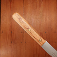 Friedr Herder All Star Buckels Table Knife Set Stainless Mixed Wood Handles with Walnut Box - 6 Pieces