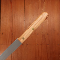 Friedr Herder All Star Buckels Table Knife Set Stainless Mixed Wood Handles with Walnut Box - 6 Pieces