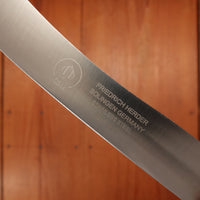 Friedr Herder All Star Buckels Table Knife Set Stainless Mixed Wood Handles with Walnut Box - 6 Pieces