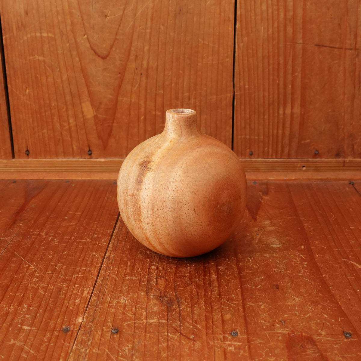 Wooden Round Vase