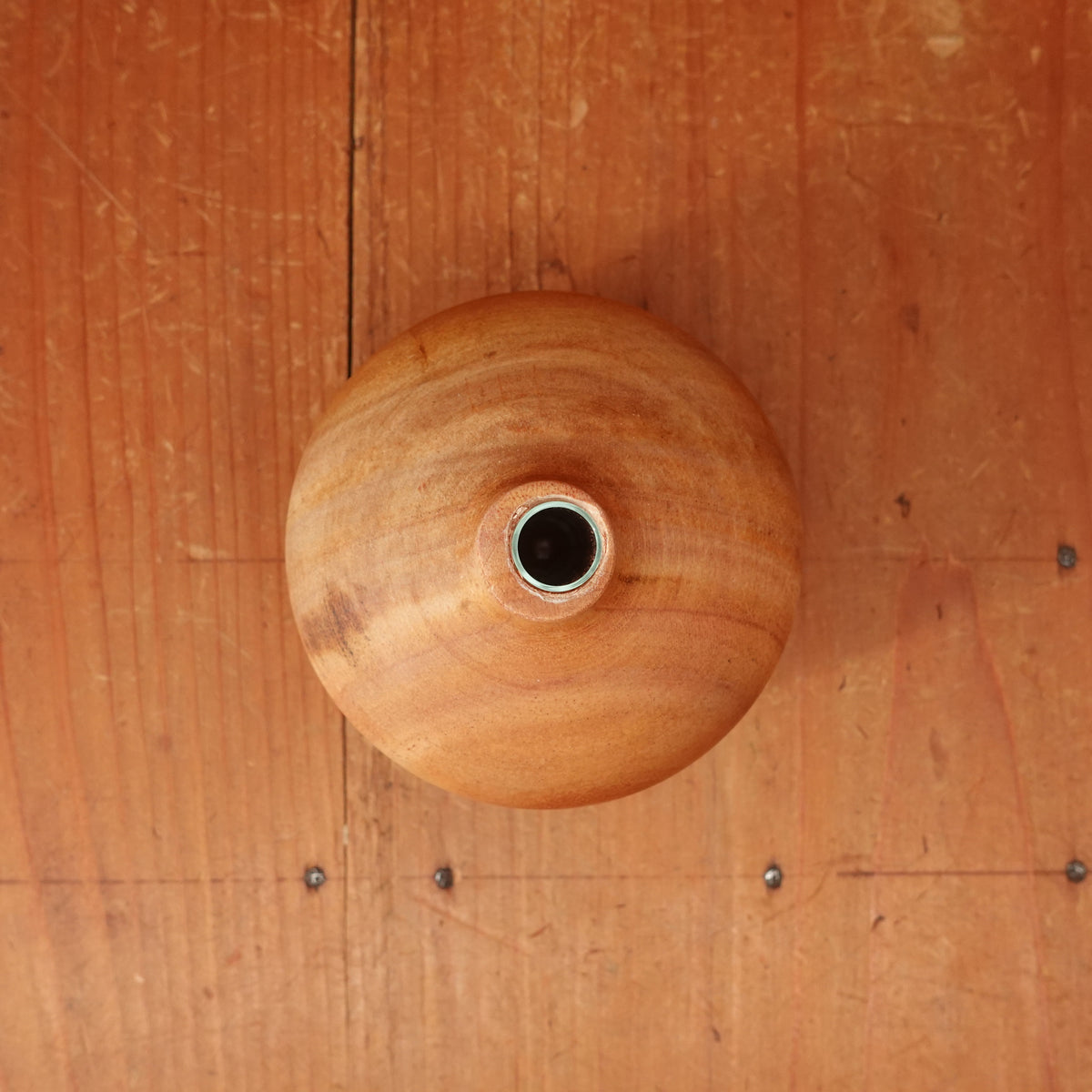 Wooden Round Vase