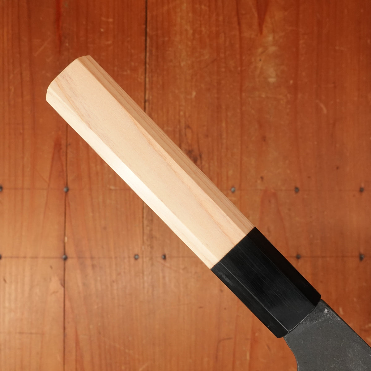 Hatsukokoro Aokitae 200mm Bunka Iron Clad Aogami 2 Kurouchi Octagonal Ho Horn