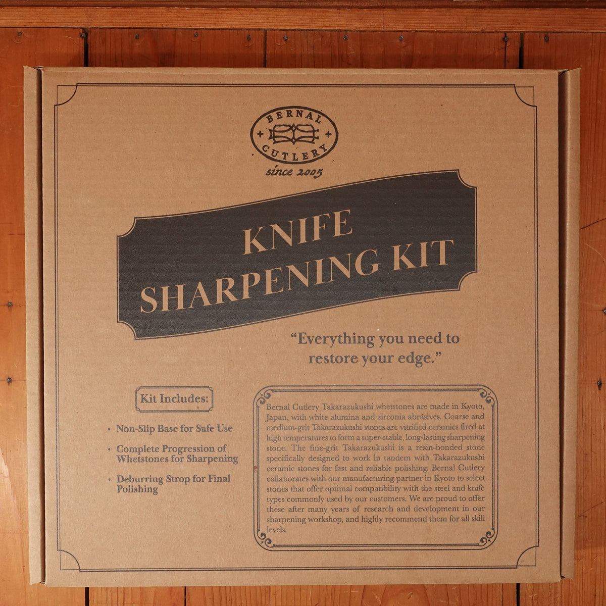 Bernal Cutlery Double Bevel Sharpening Kit 220 to 6000 Grit