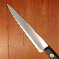 New Old Stock La Suprema 4.5" Paring Knife Carbon Plum Wood Handle Maniago, Italy ~1950s 60s