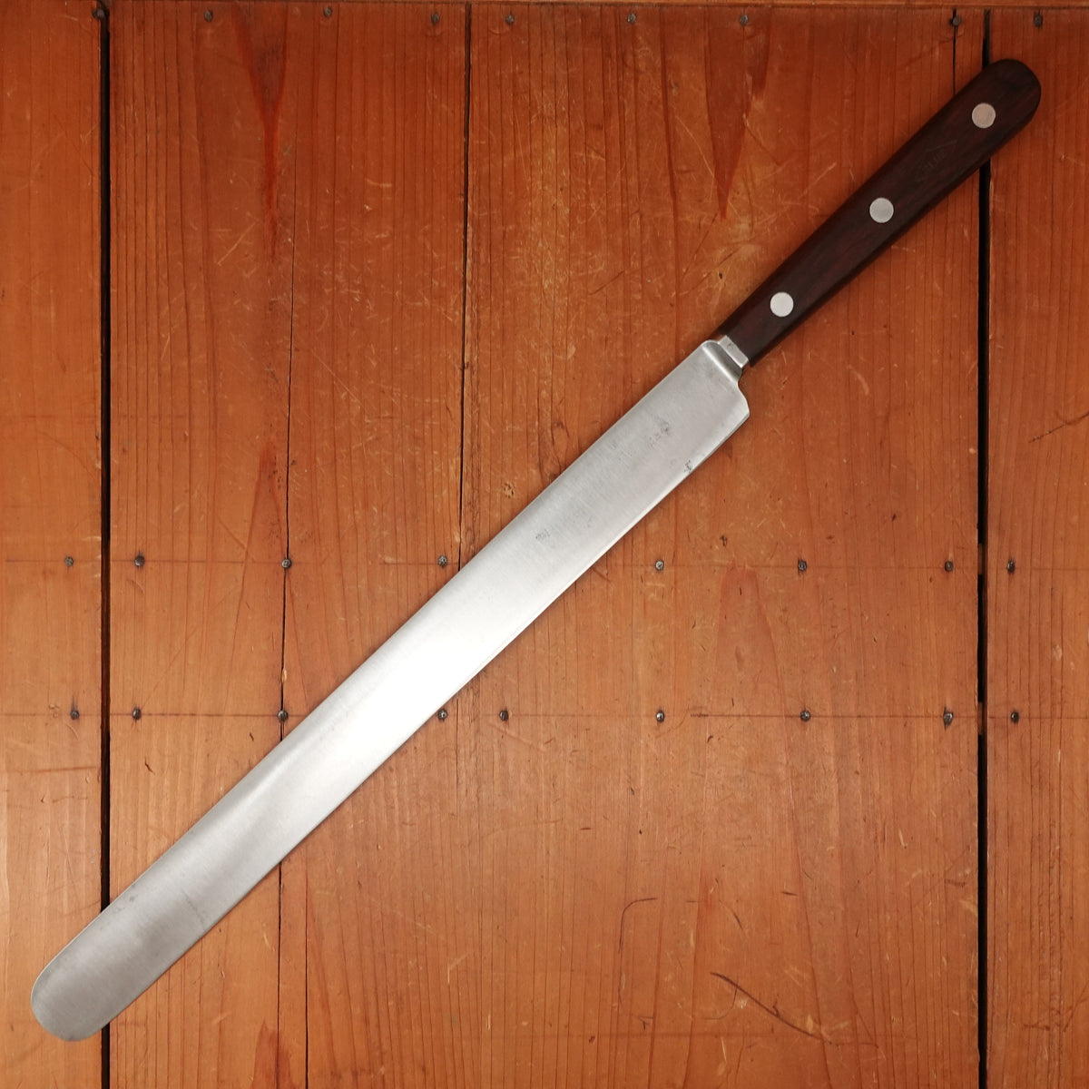 LF&C Blue Diamond 14" Roast Beef Slicer Forged Carbon Steel New Britain Ct 1930s-1965