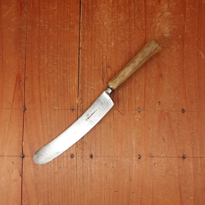 Joseph Brammall Table Knife Shear Steel & Bone Sheffield 1810s-30s