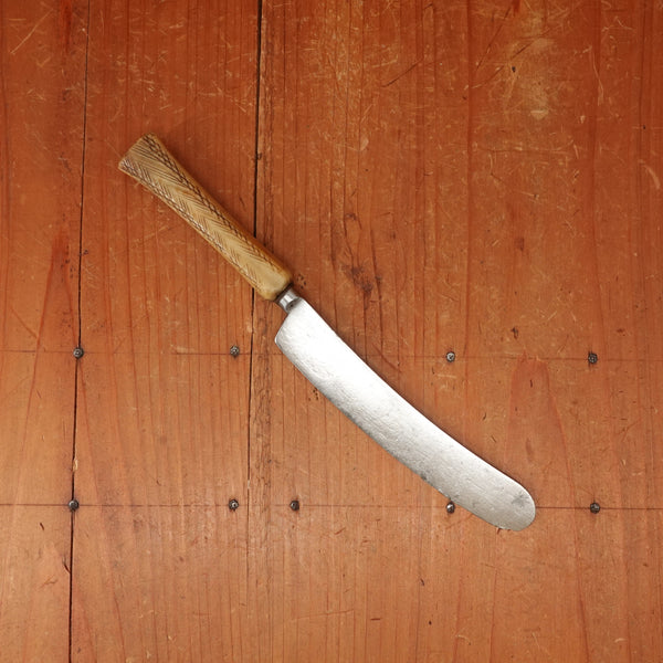Joseph Brammall Table Knife Shear Steel & Bone Sheffield 1810s-30s