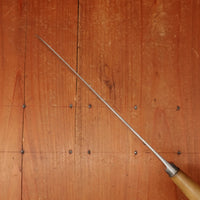 John Wigfall & Co Table Knife Set "Goffed" Carbon Steel & Turned Horn Sheffield 1870s-1880s