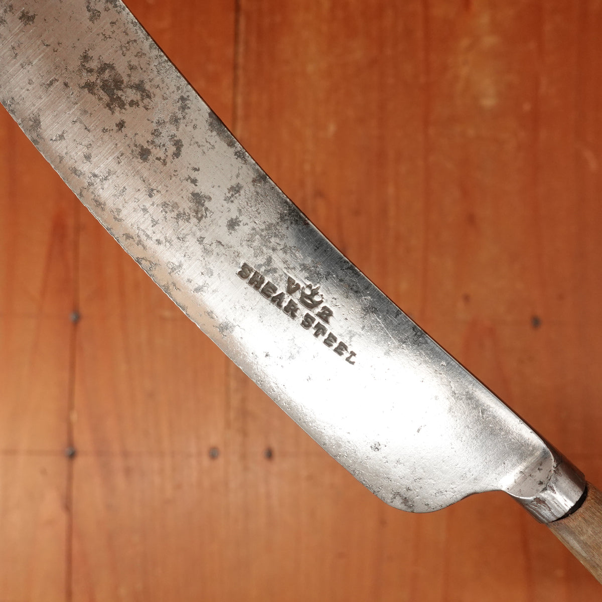 Table Knife & Fork Set "VR Shear Steel" Carbon Steel & Horn Sheffield 1840s-50s
