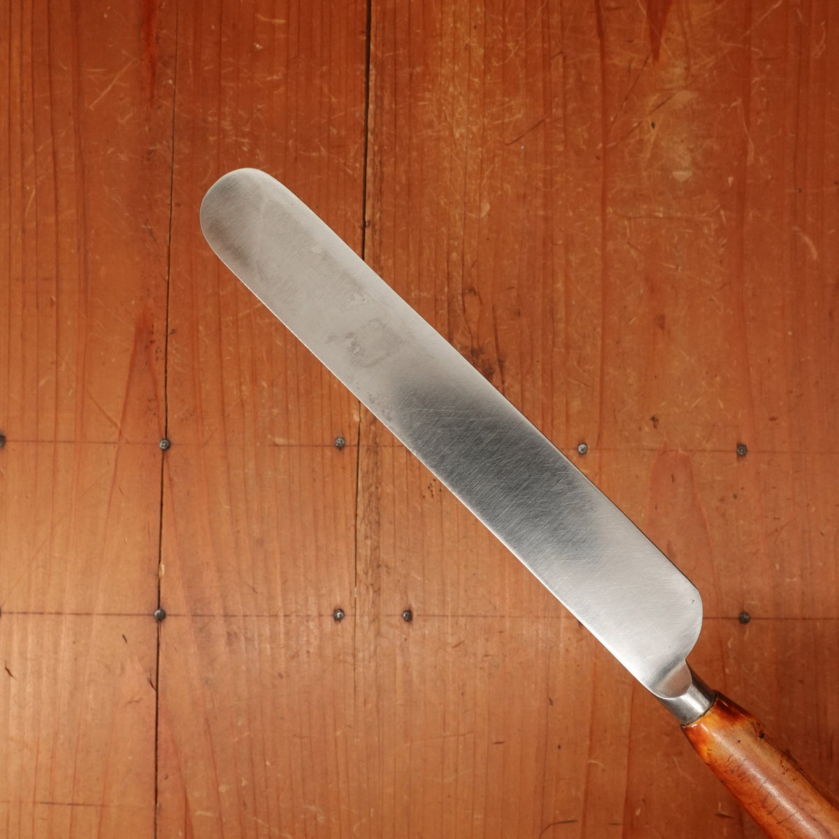 I S Greenberg & Co Table Knife Set "Goffed" Carbon Steel & Stag Sheffield ~1890-1910
