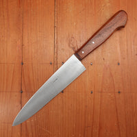 Maniago 7.5" Chef Knife Hand Forged Carbon Cherry Wood Italy ~1960s