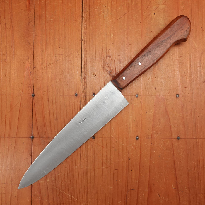 Maniago 7.5" Chef Knife Hand Forged Carbon Cherry Wood Italy ~1960s