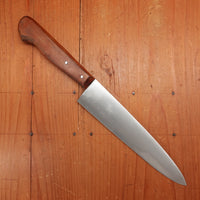 Maniago 7.5" Chef Knife Hand Forged Carbon Cherry Wood Italy ~1960s