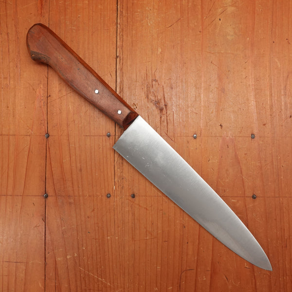 Maniago 7.5" Chef Knife Hand Forged Carbon Cherry Wood Italy ~1960s