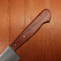 Maniago 7.5" Chef Knife Hand Forged Carbon Cherry Wood Italy ~1960s