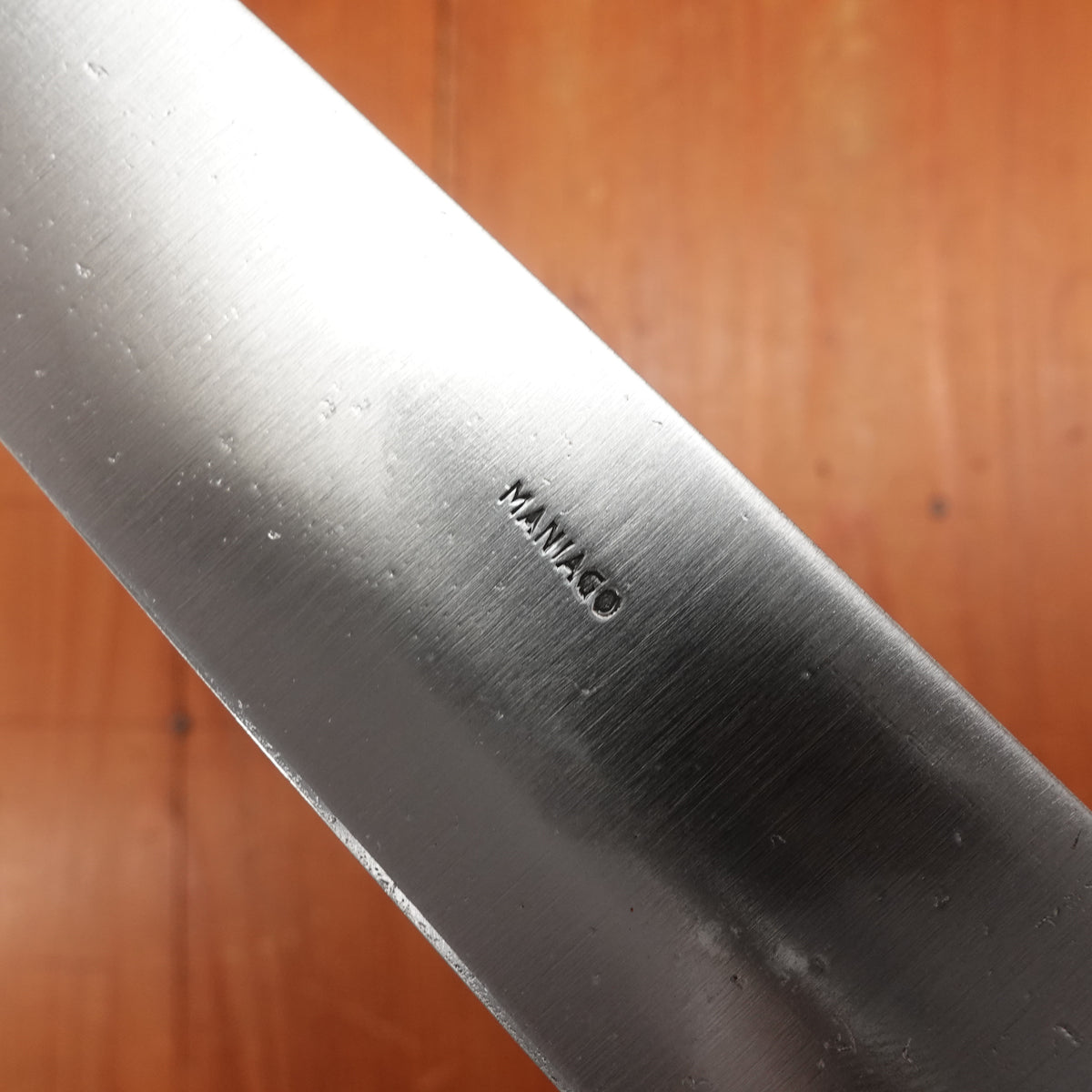 Maniago 7.5" Chef Knife Hand Forged Carbon Cherry Wood Italy ~1960s