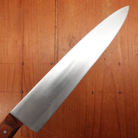 Maniago 7.5" Chef Knife Hand Forged Carbon Cherry Wood Italy ~1960s