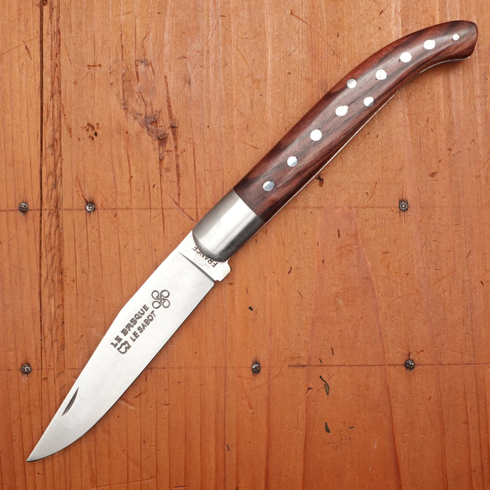 Au Sabot Basque 12cm Pocket Knife Stainless Pinned Violetwood Handle