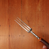 I S Greenberg & Co Table Knife Set "Goffed" Carbon Steel & Stag Sheffield ~1890-1910