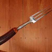 I S Greenberg & Co Table Knife Set "Goffed" Carbon Steel & Stag Sheffield ~1890-1910