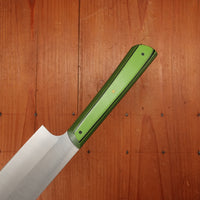 Silverthorn 7.5" Chef R2 XHP Semi Stainless Steel Green & Black G10 Handle