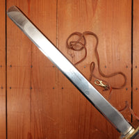 Thiers Issard 270mm Champagne Saber Stainless Stacked Leather Handle France 1990s?