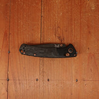 Benchmade 15085BK-2601 Limited Edition Mini Crooked River Clip Point Damasteel Blade Carbon Fiber Handle