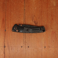 Benchmade 15085BK-2601 Limited Edition Mini Crooked River Clip Point Damasteel Blade Carbon Fiber Handle