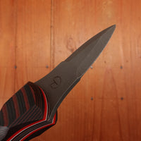 Alma Knife Co. Carolina Shucker N690 Stonewash Red / Black Micarta Handle G10 Spacers