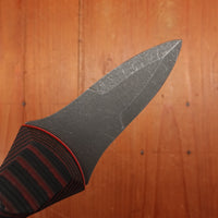Alma Knife Co. Carolina Shucker N690 Stonewash Red / Black Micarta Handle G10 Spacers