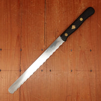 Friedr Herder 8” Serrated Round Nosed Serrated Meat Slicer “Fleiss Schnitt" Constant Series Stainless Steel Solingen 1950s 60s