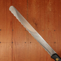 Friedr Herder 8” Serrated Round Nosed Serrated Meat Slicer “Fleiss Schnitt" Constant Series Stainless Steel Solingen 1950s 60s