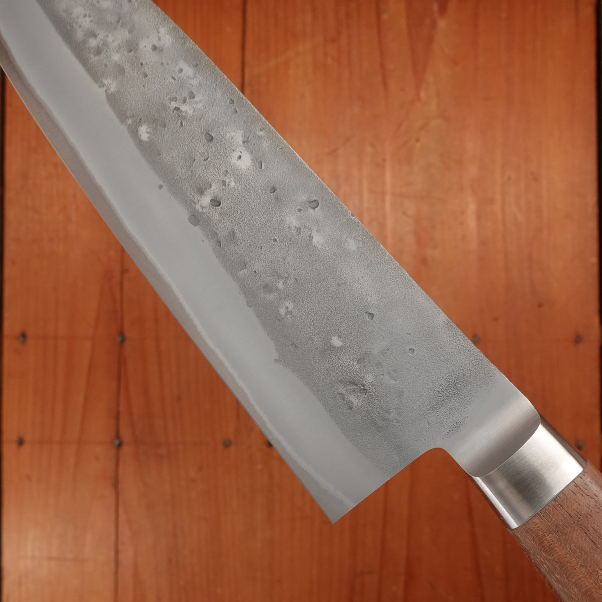 Hitohira TD 170mm Santoku Stainless Clad Aogami 2 Nashiji Western Handle