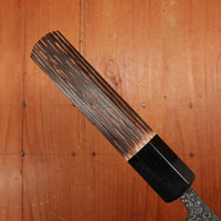 New Old Stock Yoshikane 150mm Wa-Petty SLD Suminagashi Blade New Burnt Chestnut Handle