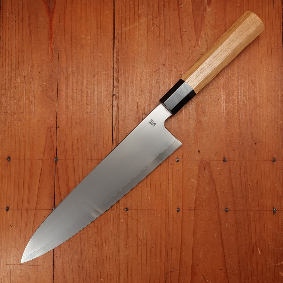 Myojin Naohito 240mm Gyuto SG2 Stainless Kasumi Teak